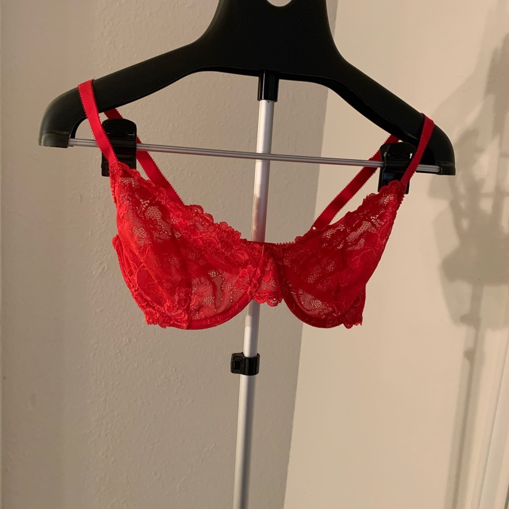 Red sexy bra